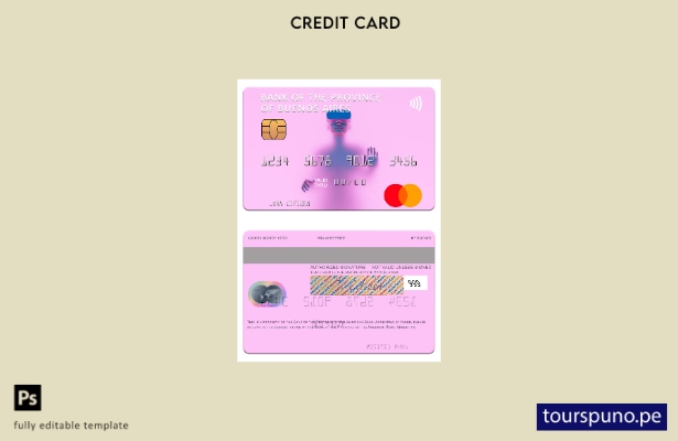 lista para imprimir plantilla mastercard del Banco Argentina de la Provincia de 